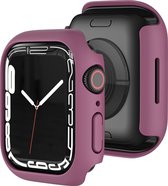 Mobigear Color Hardcase Hoesje voor Apple Watch Series 7 (45mm) - Rood