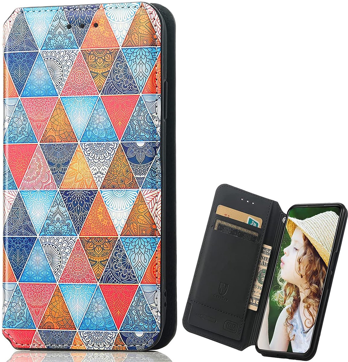 Luxe PU Lederen Wallet Case + PMMA Screenprotector voor Galaxy S20 Plus 4G/5G _ Mandala