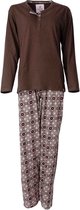 Irresistible Dames Pyjama Donker Bruin IRPYD2305A - Maten: L