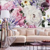 Zelfklevend fotobehang -  Sentimentele Bloemen tuin  , Premium Print