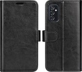 Samsung Galaxy M52 Hoesje - MobyDefend Wallet Book Case (Sluiting Achterkant) - Zwart - GSM Hoesje - Telefoonhoesje Geschikt Voor: Samsung Galaxy M52