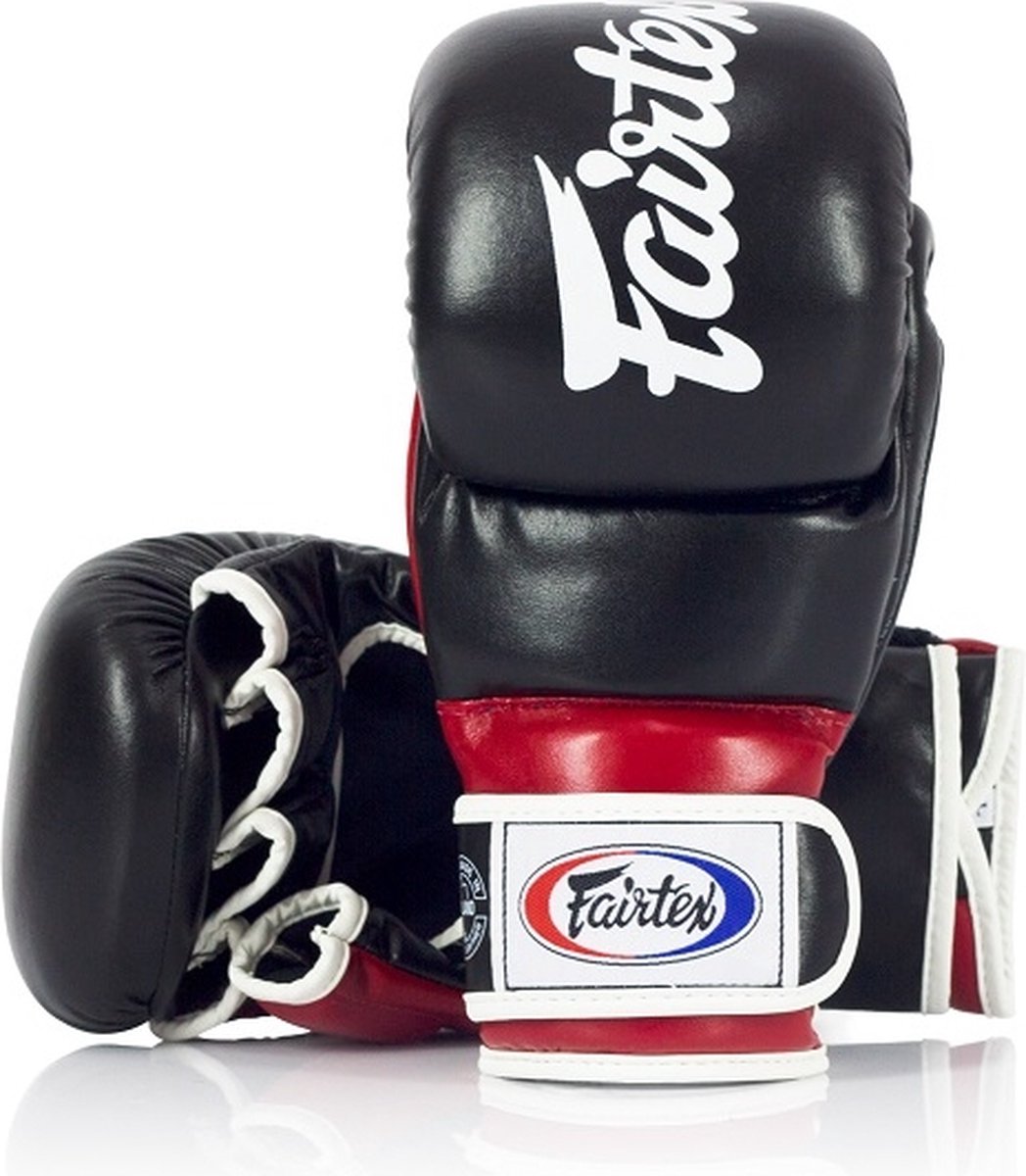 Fairtex MMA-Sparringshandschoenen Zwart/Rood Large