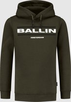 Ballin Amsterdam -  Jongens Slim Fit   Hoodie  - Groen - Maat 164
