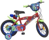 PYJAMASQUES Kinderfiets - 14 - 4/7 jaar - Rood