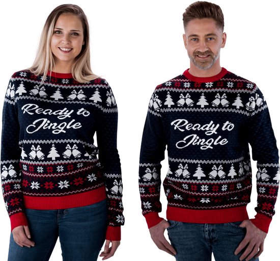 Ugly Christmas Sweater Ready to Jingle - Mesdames et Messieurs | Taille M