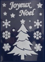 Peha Raamsticker Joyeux Noel Boom 40 X 29,5 Cm Wit 16-delig