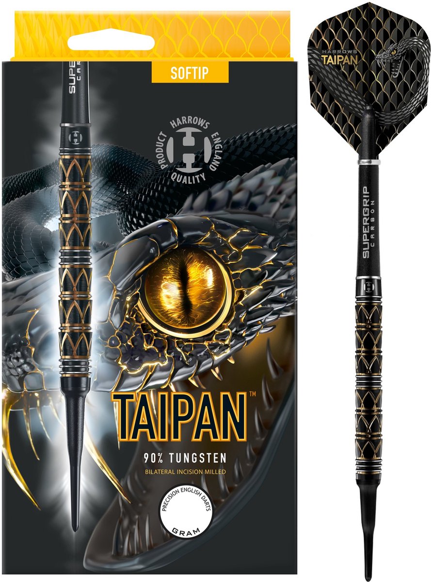 Harrows Taipan 90% Soft Tip - Dartpijlen - 18 Gram