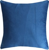 Su.B.dgn Kussenhoes 45x45 – 1 Stuk - Velvet Kussen – Sierkussen - Blauw V04