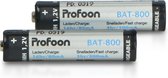 Profoon BAT-800 - Oplaadbare AAA batterijen 800mAh, 2x