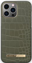 iDeal of Sweden Fashion Case iPhone 13 Pro Max Khaki Croco