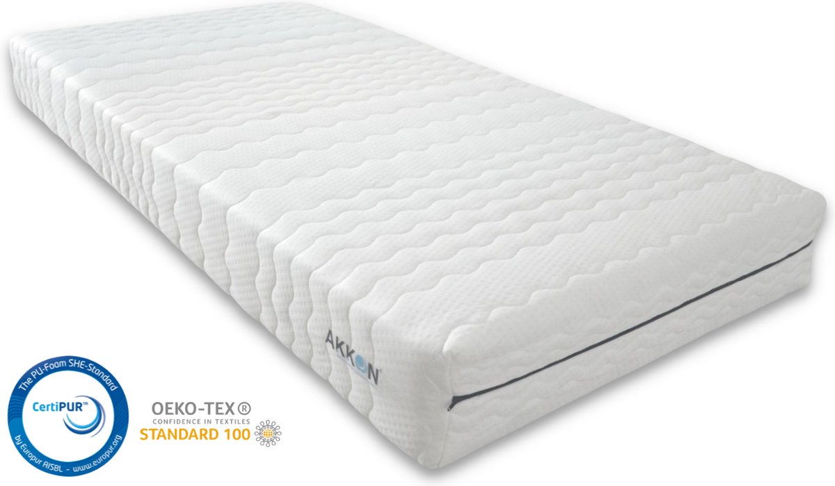 Akkon® Comfortfoam Matras 90x210 - 17 cm dik | Polyether SG30 - Premium Tijk
