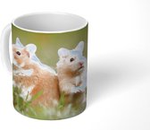 Mok - Koffiemok - Gouden hamsters - Mokken - 350 ML - Beker - Koffiemokken - Theemok