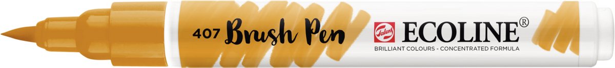 Ecoline - Brushpen - Donkere Oker - 407 Talens