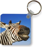 Sleutelhanger - Uitdeelcadeautjes - Zebra - Grappig - Kinderen - Kids - Jongens - Meisjes - Plastic