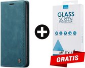 Hoesjes Centrum Telefoonhoesje - Book Case - Geschikt Voor Samsung Galaxy S21 - Blauw
