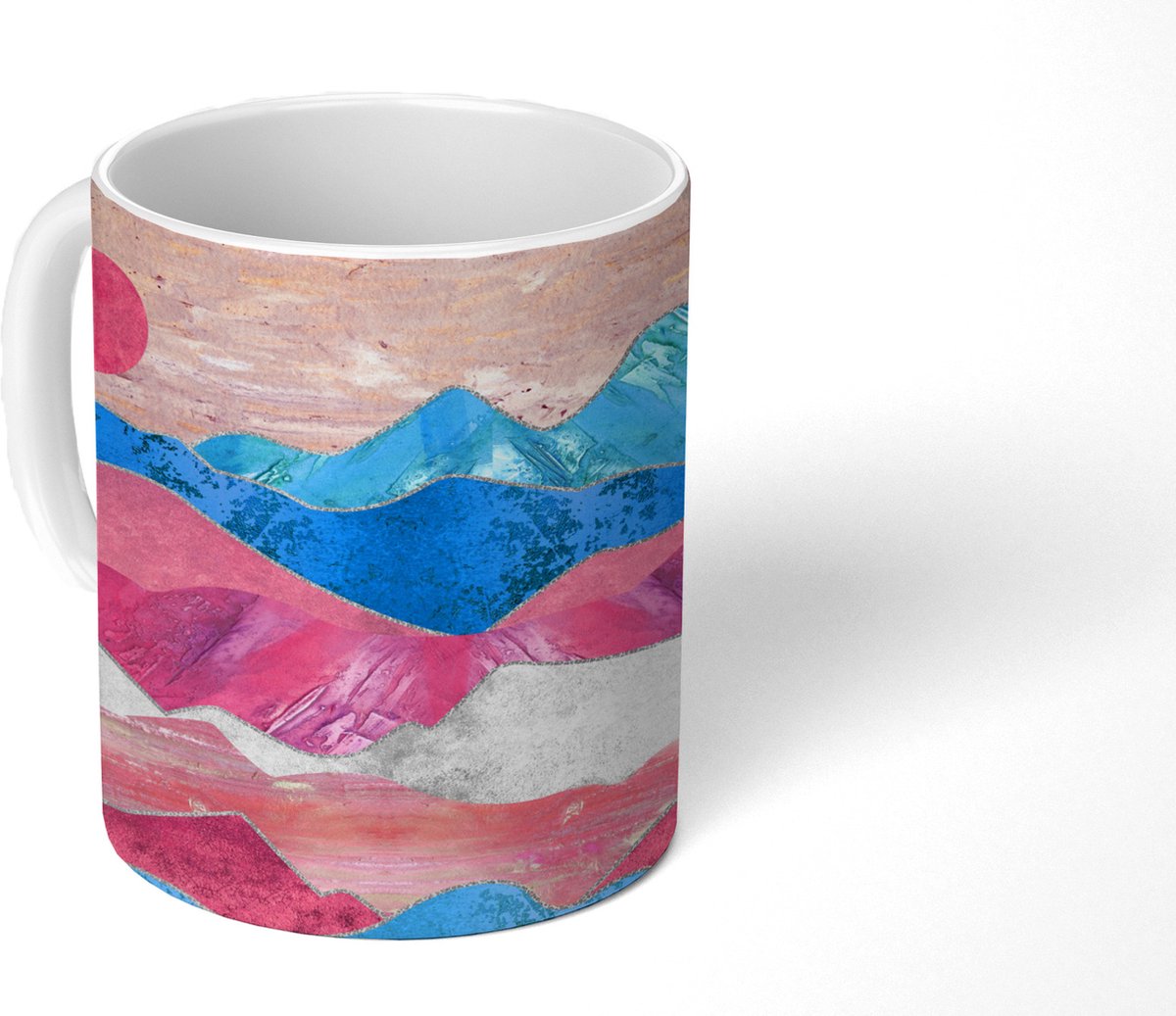 Mok - Koffiemok - Transgender - Marmer - Pride - Mokken - 350 ML - Beker - Koffiemokken - Theemok