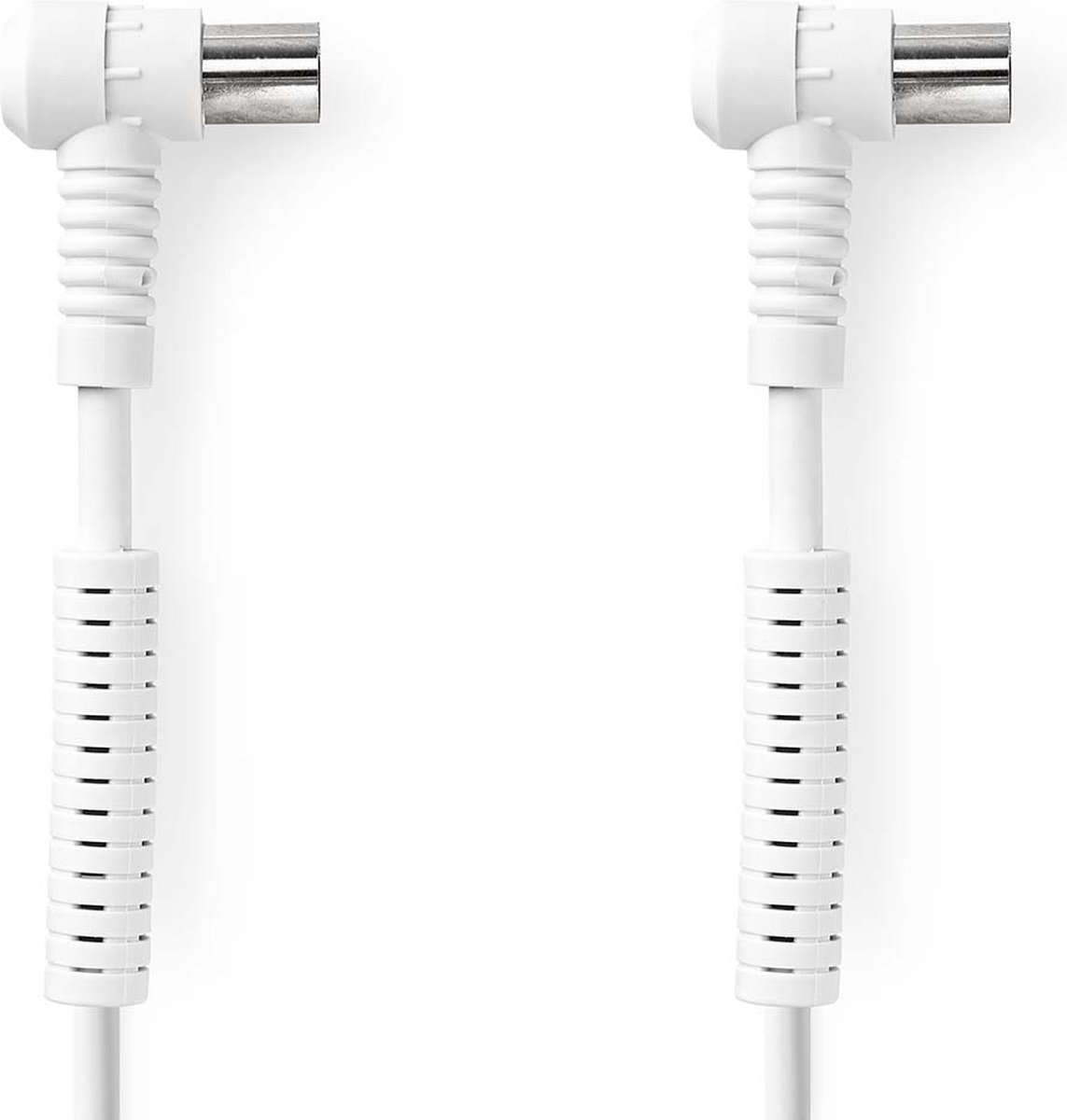 Coaxkabel 120 dB | IEC (Coax) Male Haaks - IEC (Coax) Female Haaks | 5,0 m | Wit