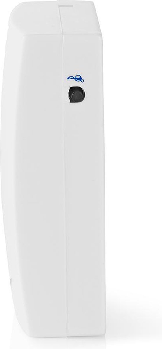 Nedis Draadloze Deurbelset - Batterij Gevoed - 3 V DC - 1x CR2032 - Volume: 80 dB - Signaalbereik: 300 m - IP44 - 36 Melodiën - 1 Ontvanger - Grijs / Wit — afbeelding 5