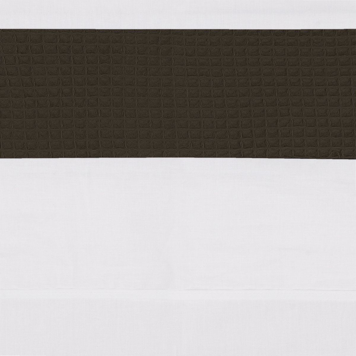 BINK Bedding Ledikantlaken Wafel (Pique) Choco 100 x 150 cm - laken voor ledikant - lakentje - babylaken - wafel - bruin - donkerbruin