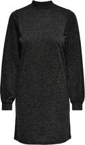 Jacqueline de Yong Jurk Jdyemma L/s  High Neck Dress Jrs 15227436 Dark Grey Melange Dames Maat - S