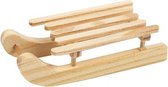 houten slee 6,5 x 2,5 cm blank 2 stuks