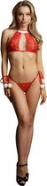 Snow Angel Lace Lingerie Set OS - Red
