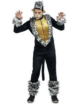Limit - Poes & Kat Kostuum - Zwart Chique Musical Cats Katten - Man - zwart - Maat 52 - Carnavalskleding - Verkleedkleding