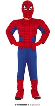 Guirca - Spiderman Kostuum - Spiderman De Wereldredder Kind Kostuum - blauw,rood - Maat 176 - Carnavalskleding - Verkleedkleding