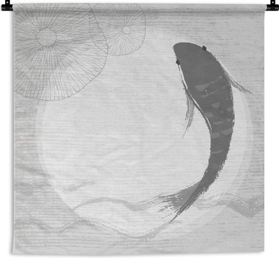 Panneau Néon à LED Pour Décoration Murale, Motif Carpe Koï, Blanc Et Rouge, 42,4 X 23,6 Cm, Pour Chambre à Coucher, Hôtel, Magasin