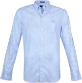 Gant Gingham Blauw Ruit - maat L