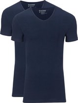 Slater 2-pack Stretch V-hals T-shirt Navy - maat XL