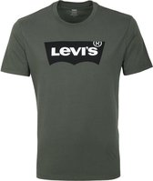 Levi's T-Shirt Batwing Graphic Logo Donkergroen - maat L