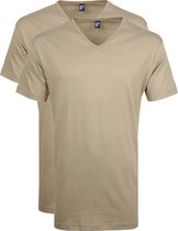 Alan Red Vermont T-Shirt V-Hals Khaki (2Pack) - maat M