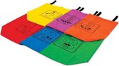 zakloopzakken genummerd 28 x 28 cm junior nylon 6 stuks