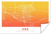 Poster Stadskaart - Ede - Nederland - Oranje - 30x20 cm - Plattegrond