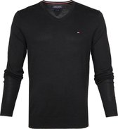 Tommy Hilfiger Pullover V-Hals Zwart - maat L