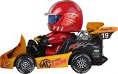 go-kart 15,5 x 13 x 21,5 cm rood/geel