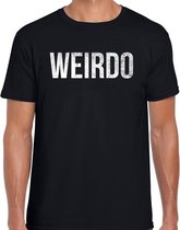 Halloween - Weirdo halloween verkleed t-shirt zwart voor heren - horror shirt / kleding / kostuum S