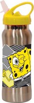 drinkbeker Spongebob junior 580 ml RVS zilver/geel