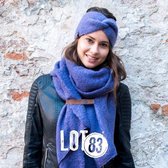 LOT83 | Fijn gebreide knitted, Lange Sjaal | Fem Violet