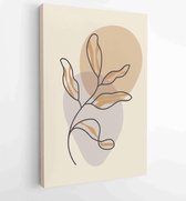 Canvas schilderij - Botanical and gold abstract wall arts vector collection. 1 -    – 1880158279 - 40-30 Vertical
