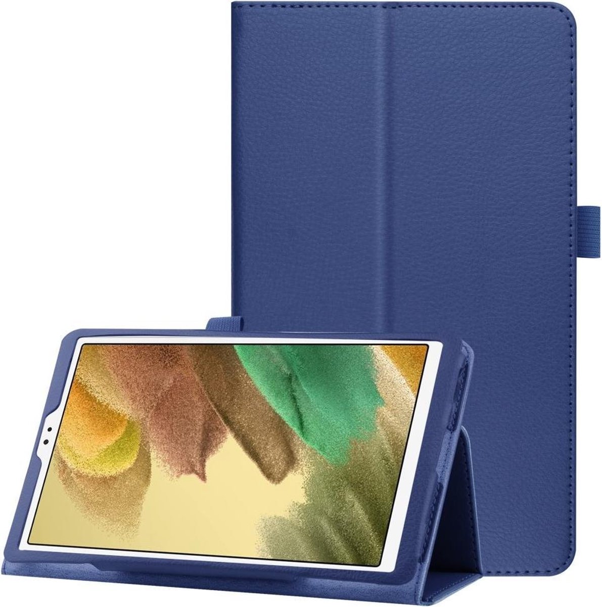 Lunso - Stand flip sleepcover hoes - Samsung Galaxy Tab A7 Lite - Blauw