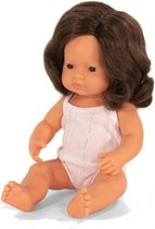 babypop meisje met vanillegeur 38 cm brunette