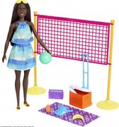 beachvolleybalset Loves The Ocean roze/blauw 4-delig