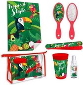 toiletset Tropical Style junior groen 6-delig