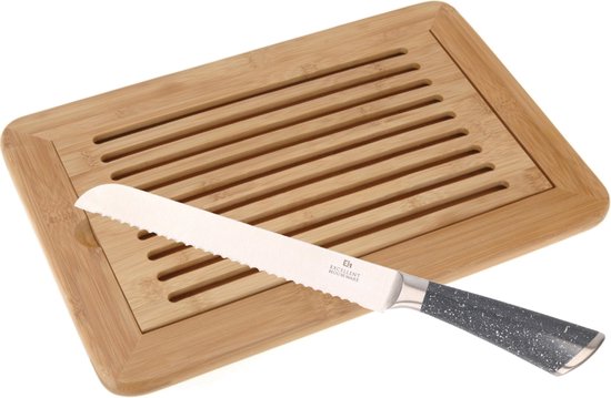 Coffret Avantage - Planche à pain avec ramasse-miettes 38 x 24 cm avec  couteau à pain... | bol.com