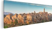 Artaza Canvas Schilderij Oude Stad in Toscane, Italië - 120x40 - Groot - Foto Op Canvas - Canvas Print