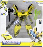 robot Roboforces jongens 19 cm geel/zilver