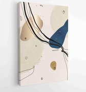 Canvas schilderij - Minimal and Gold abstract wall arts vector collection 2 -    – 1931500808 - 115*75 Vertical