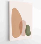 Canvas schilderij - Abstract art background vector. Modern Nature shape line art wallpaper 4 -    – 1934355020 - 40-30 Vertical